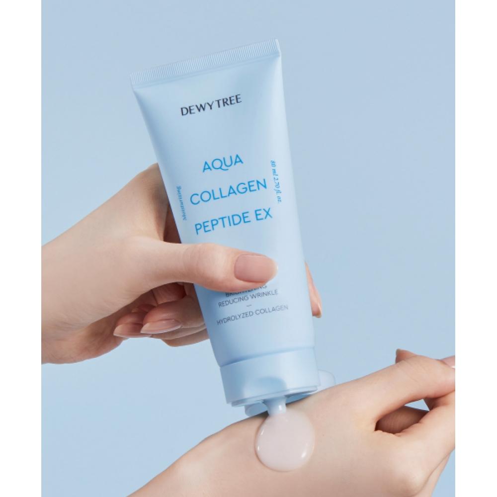 Dewytree [First Come First Served Basis] Aqua Collagen Peptide Toner 300ml + Cream 80ml Set  9ml 2 Free Toner 