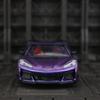 1:24 Z06 Supercar Alloy Car Model Metal Pull Back Can Open Door Sound And Light Children Toy Gift
