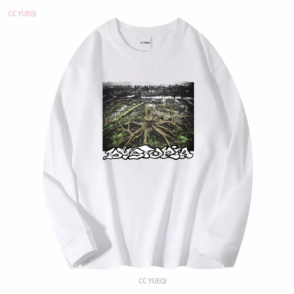 Dystopia Band Tour Nachdruck T-Shirt Baumwolle KV13302 vintage gewaschen Designerkleidung Oberteil für den Alltag grafisch Bequem