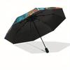 Chakra Balance Meditation Art Print - Spiritual Harmony PosterUmbrella, Portable 3-Fold Umbrella for Men & Women,Christmas Gift ES157