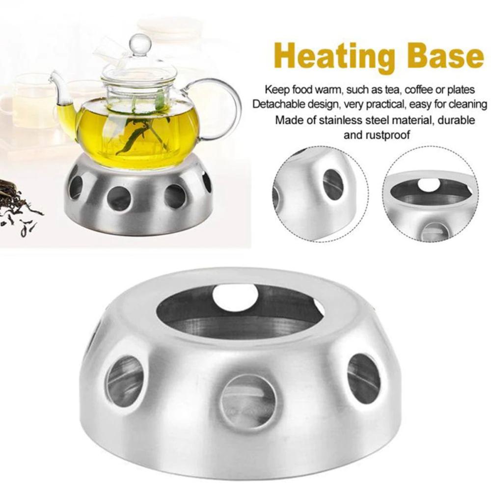 Outdoor Stand Stainless Steel Practical Teapot Warmer Trivet Coffee Heater Heating Base