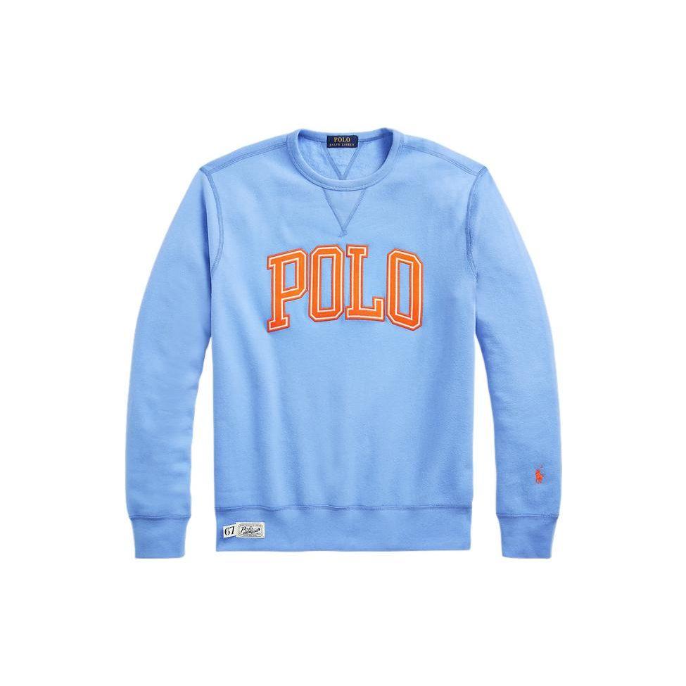 Polo Ralph Lauren Ss22 Solid Color Letter Logo Pullover Sweatshirt Men sweatshirt Blue MNPOKNI16821821-430