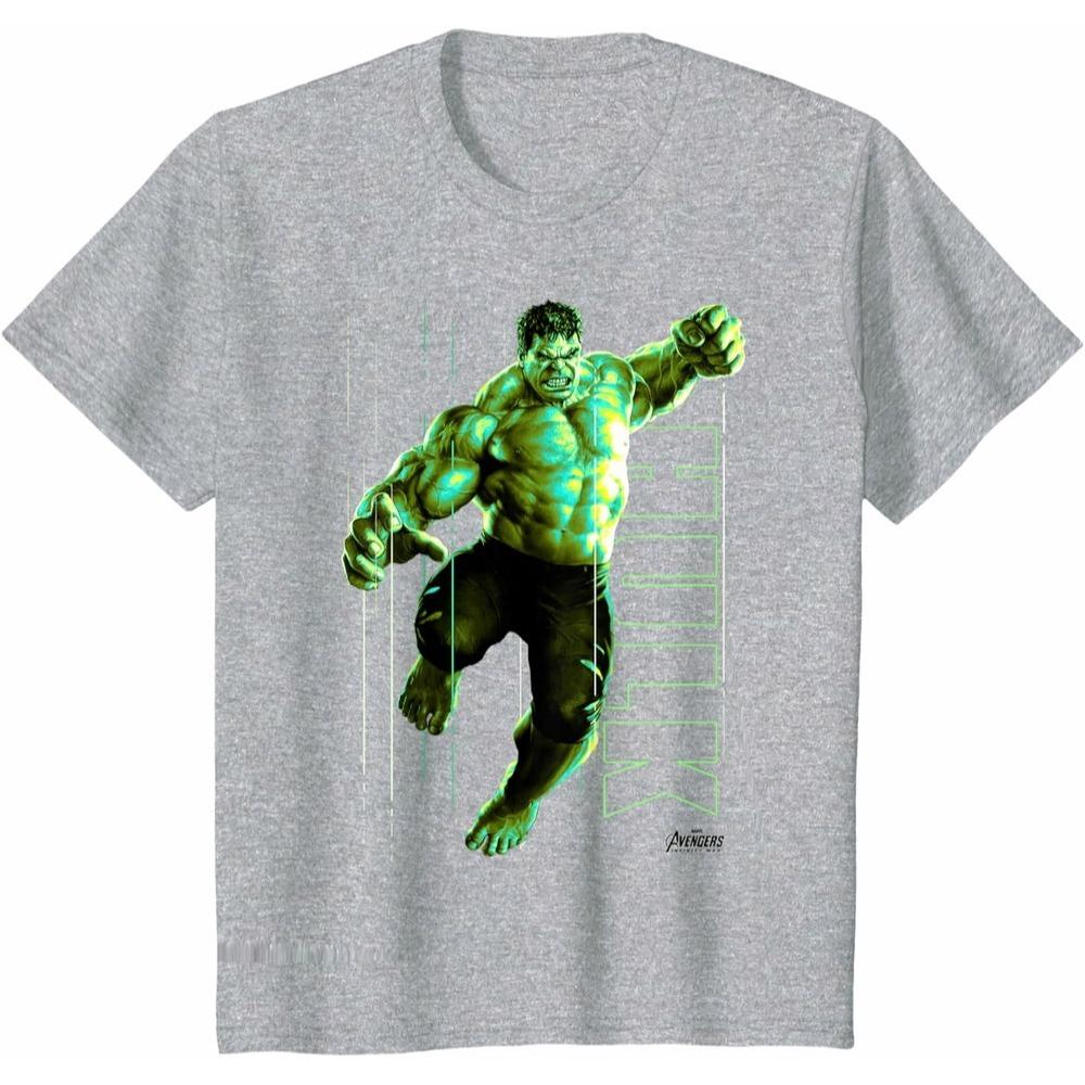 Hulk Avengers Marvel TShirt Unisex Short Sleeve Cinematic Style Premium Cotton Loose Fit Crew Neck Casual Top for Men