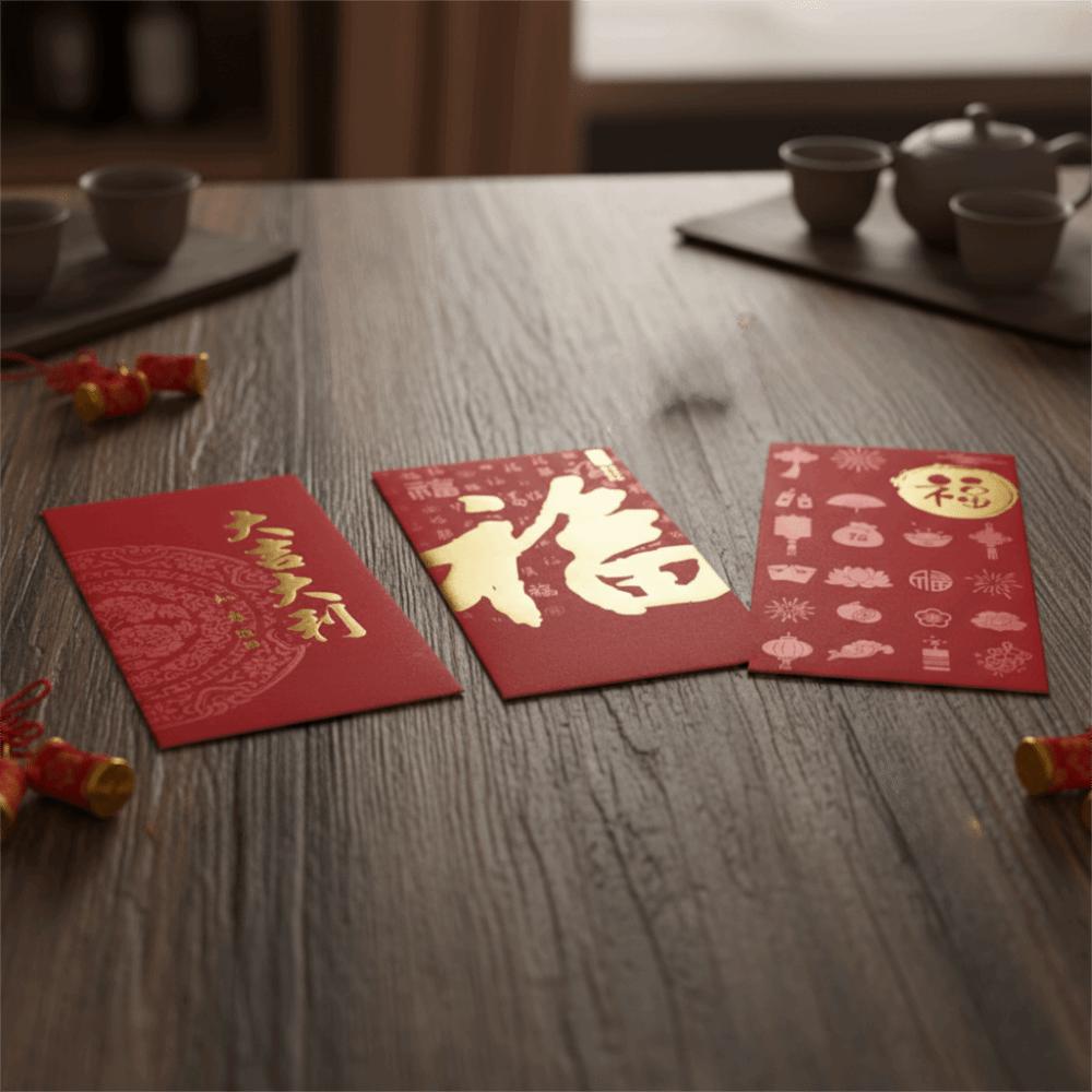 Chinese Style Red Envelopes Paper Gift Envelopes Lucky Money Bag  Chinese New Year
