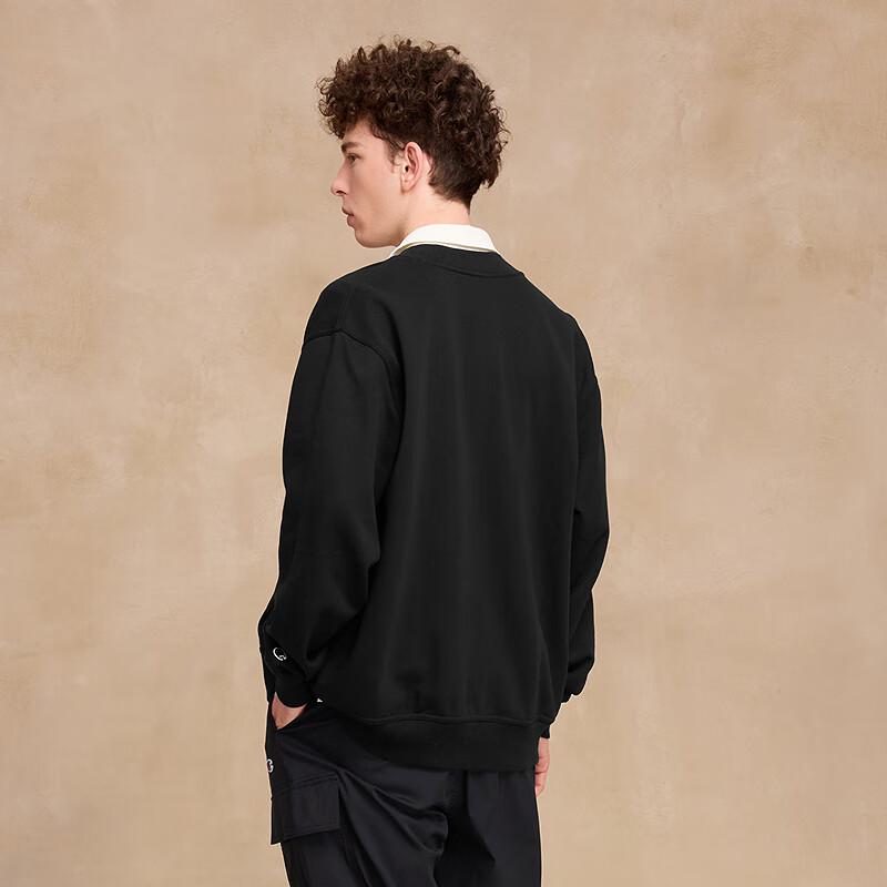 Champion Men's 2025 Autumn Embroidered Logo Plush Baseball Jacket