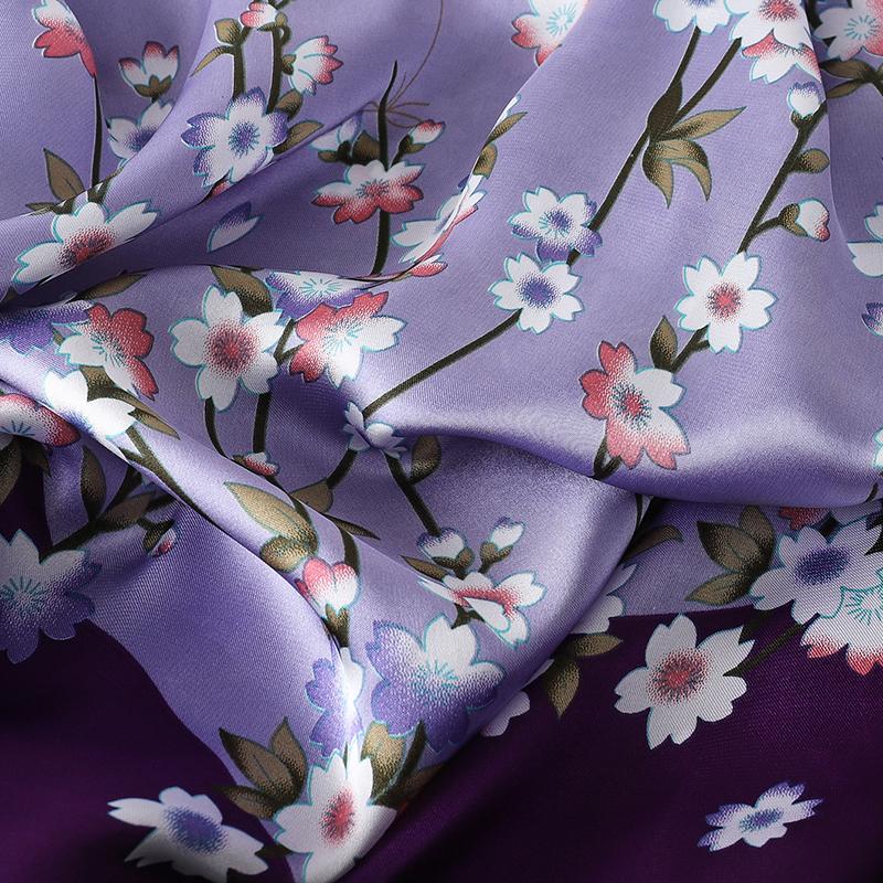 Silk Satin Scarf For Women, 70x70cm, Printed Handkerchief, Square Head Bandana, Small Neck Silencer,Ab For Ladies And Girls