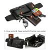 Brand Unisex Single-Shoulder Multi-Function Large-Capacity Waist Bag Men'S Chest Bag Casual Messenger Bag Wallet