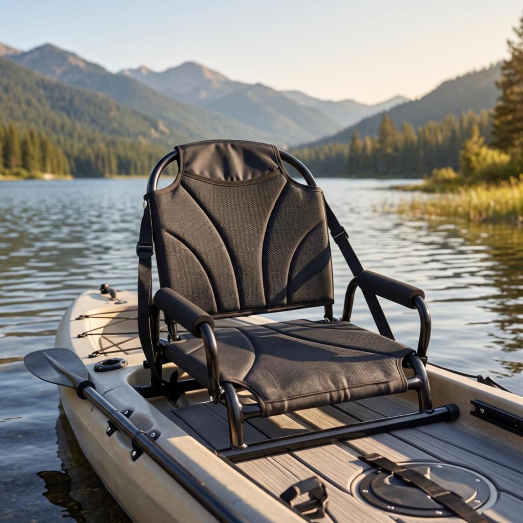 Kayak Seat with Armrests Breathable Thick for Fishing, Paddleboarders