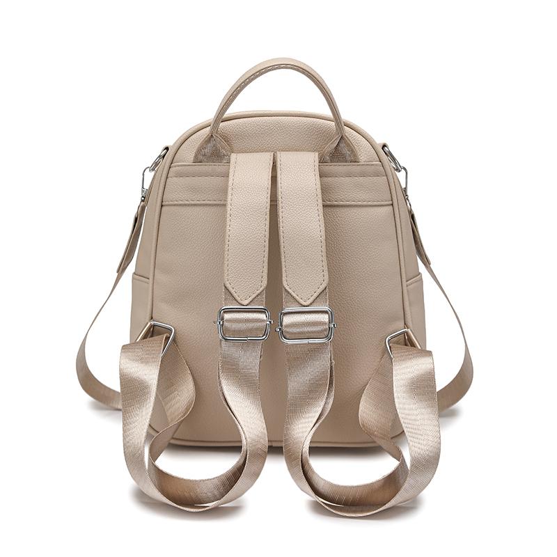 Women's Hand Shoulder Bag PU Large Capacity Commuter Backpack