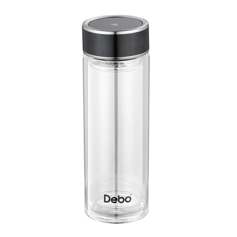 Debo 400ml Double Wall Glass Mug