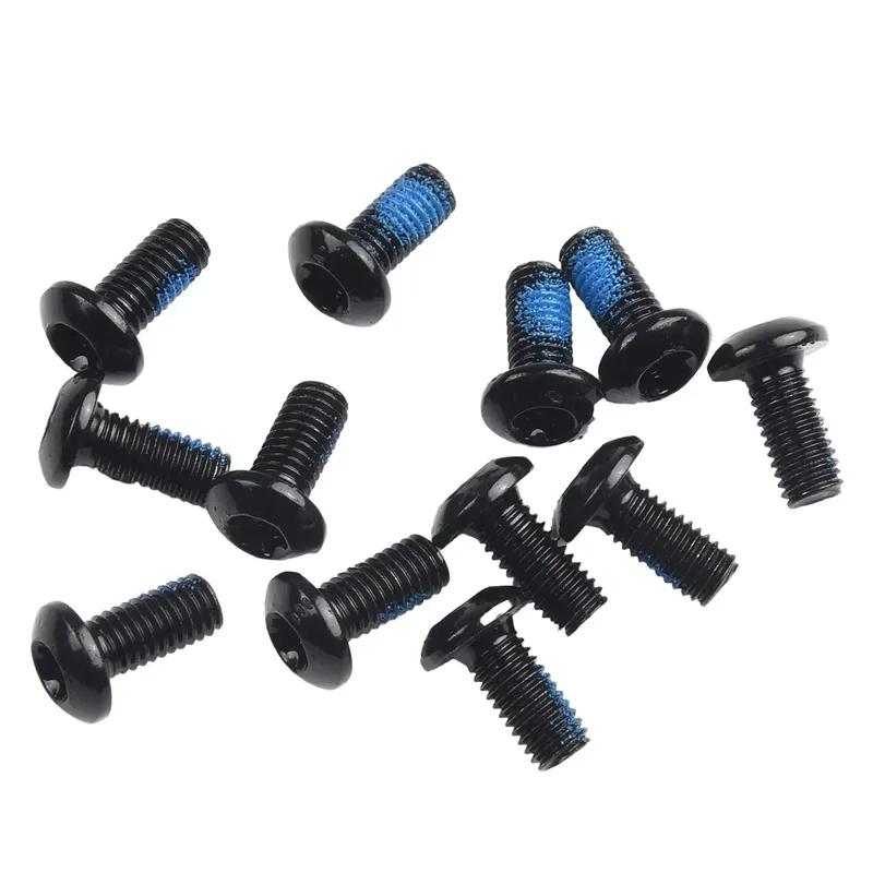 12/50 Pcs Bicycle Brake Disc Bolts M5 12mm Steel Disc Pad Fixing Screws Bike Torx T25 For ROTOR Bolts Replacement Accessories