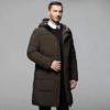 New Down Jacket Men's Medium and Long Men's Winter Thickened Coat Middle-aged and Elderly Men's Casual Coat