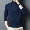 Men's Pure Wool Half-Zip Pullover Sweater