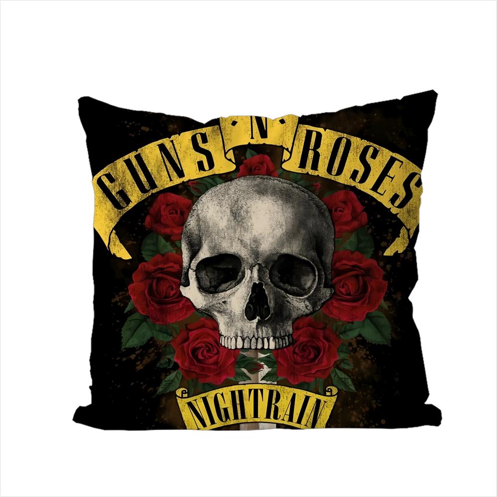 

Band GGuns N Roses Pillow Case For Car Sofa Decorative Home Doublesided Print Plush Square Throw Pillow Cushion Cover 30x30cm