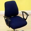 Solid Chair Cover Office Computer Spandex Split Seat Cover Universal Anti-dust Armchair Cover