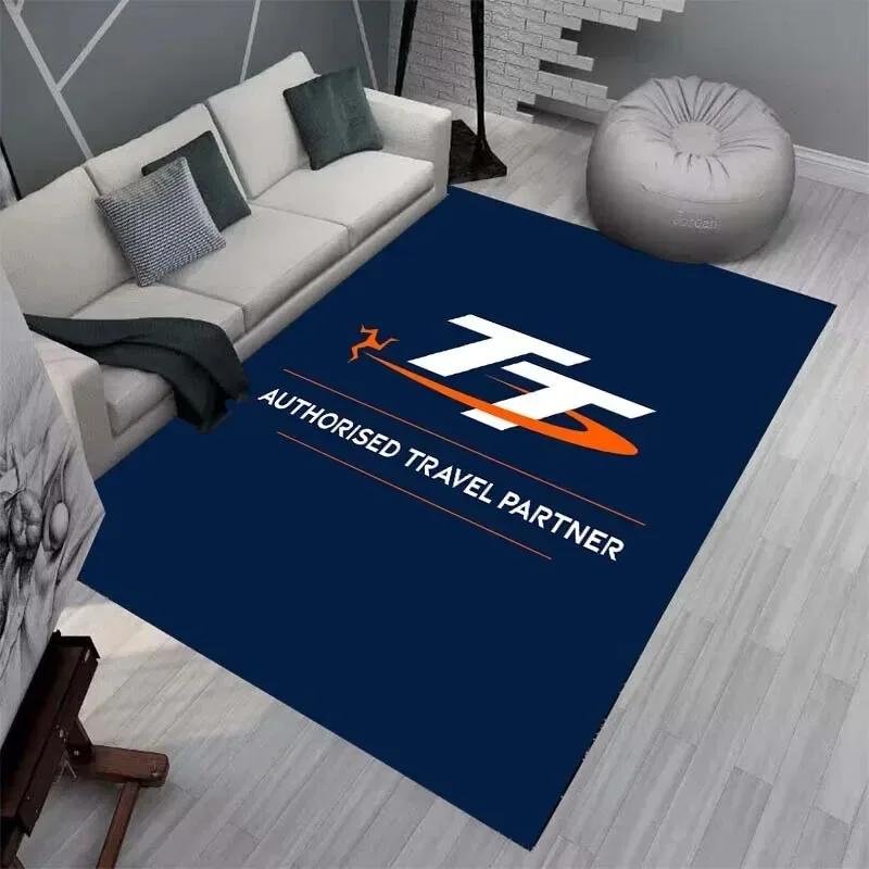 Isle of Man TT Teppiche und Läufer Motorradwettbewerb Teppich Wohnzimmer Schlafzimmer Dekoration Große Fläche Weicher Teppich Kinderzimmer Teppich