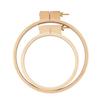 Round Wood Stitching Hoop Spring Clip Round Embroidery Hoop Stitching Embroidery Frame for Embroidery Sewing Stitching