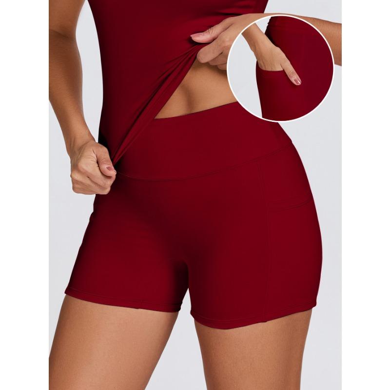 New Suit Quick-drying Yoga Suit Shorts Fitness Belt Pocket Outdoor Running Sports Women