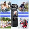4K HD Vlog Camera with Gyro Stabilization - Pocket Action Recorder for Riding