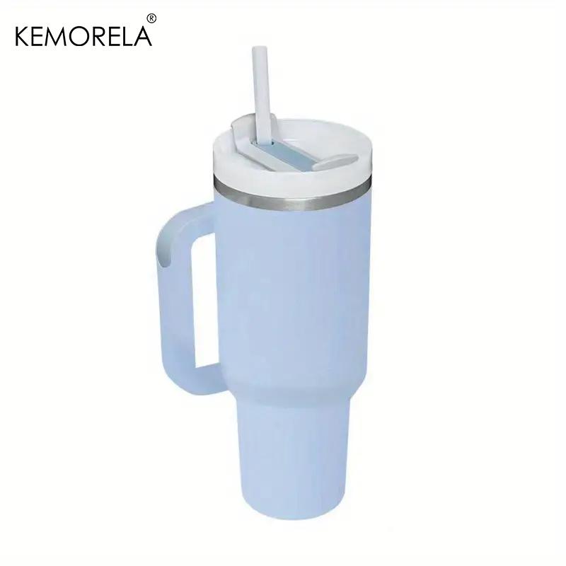 KEMORELA 40oz Stainless Steel Vacuum Insulated Tumbler 1182ML With Lid And Straw For Water Iced Tea Or Coffee Smoothie And More