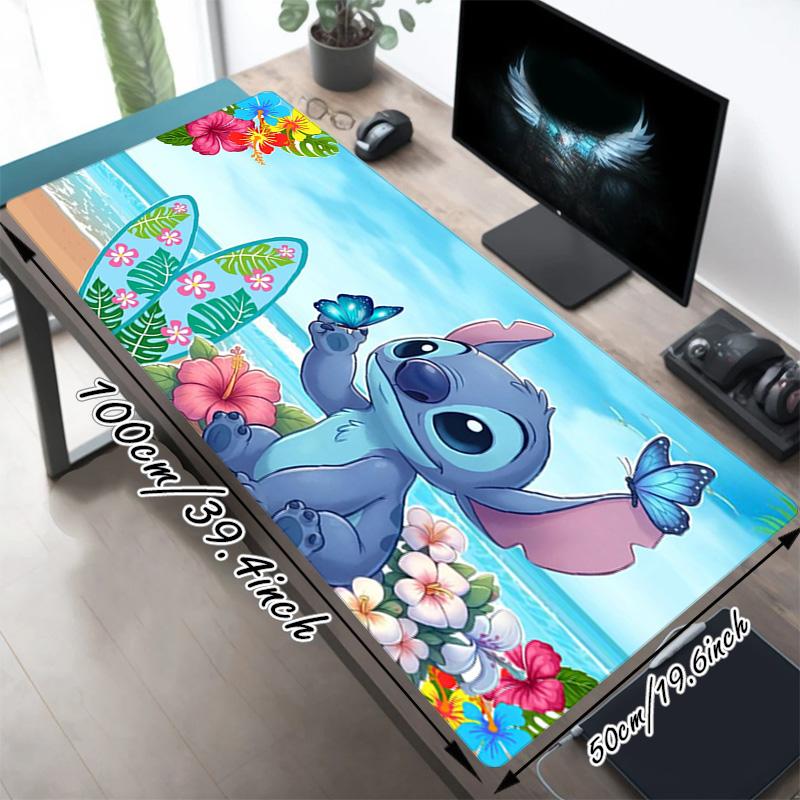 Lilo Stitch Xl Gaming Mouse Pad Nonslip Rubber Base Stitched Edge Waterproof Desk Mat For Pc Laptop Gamer Office Computer Accessories C929900