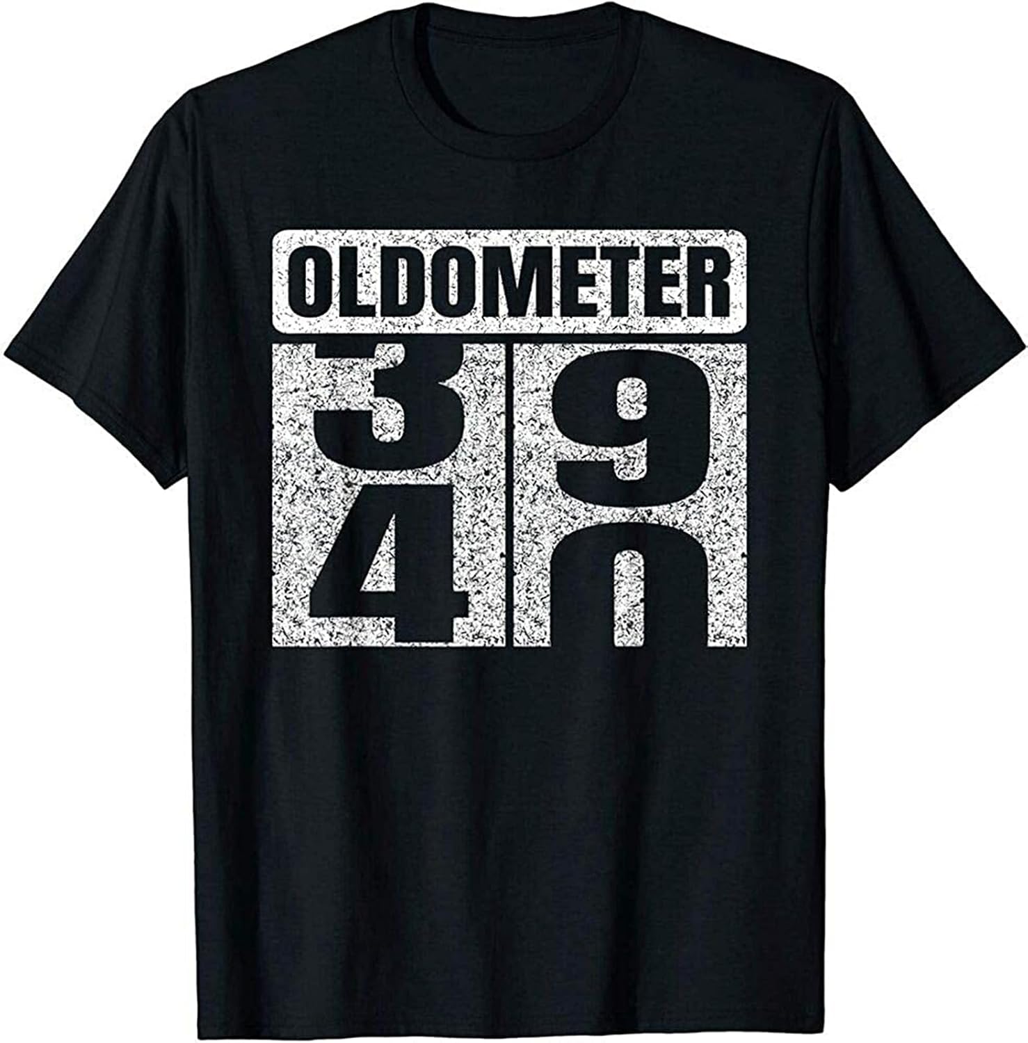 Men s Oldometer 39 40 40Th Birthday 40 Year Old Funny Gifts Idea T Shirt Birthday Gift Black 4XL