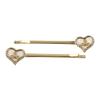 Vivienne Westwood Petra Heart Bobby Pin Hair Clip 67030018 02r782