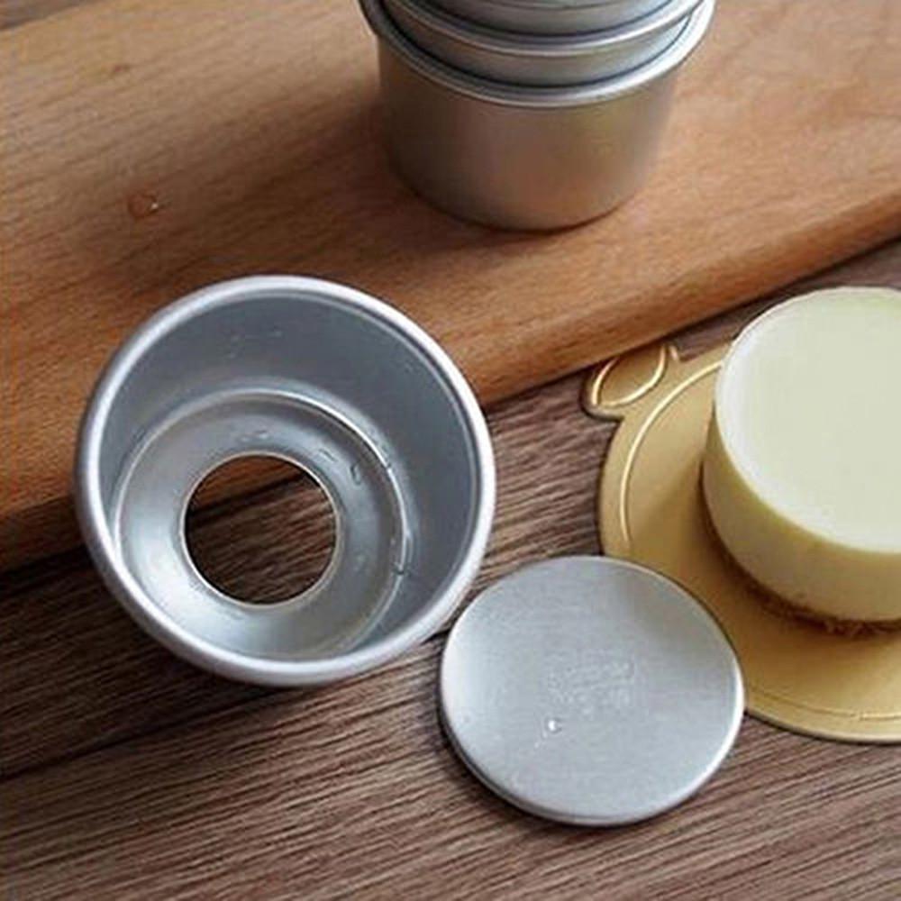 1 Pcs Non-Stick 2-Inch Round Mini Cake Pan with Removable Bottom - Perfect for Cheesecakes, Bread, Pizza, Chiffon, and Fondant - DIY Cooking Tool