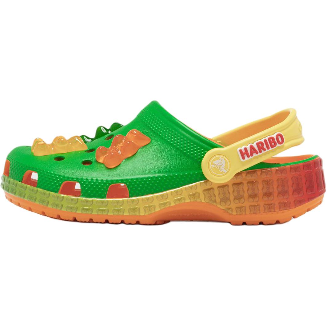 

Crocs Classic Clog K Mlt Anti Slip Wear Resistant Low Top Children s Sandals Green Kids 37-38 зелёный