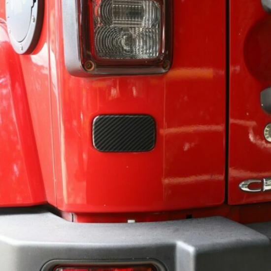 Carbon Tailgate Below Left Rear Light Cover Trim  for Jeep Wrangler JK 2007-2017