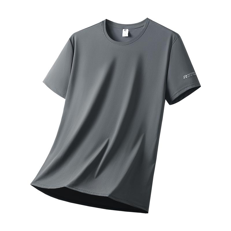 Quick-drying T-shirt Quick-drying Sports Short-sleeved Ice Silk Breathable T-shirt Round Neck Casual Short-sleeved