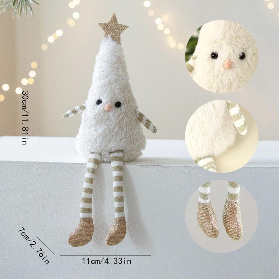 Christmas  New Year Christmas Tree Plush Ornaments - Cute Hanging Decor for Home  Parties, Perfect Holiday Gift for Kids