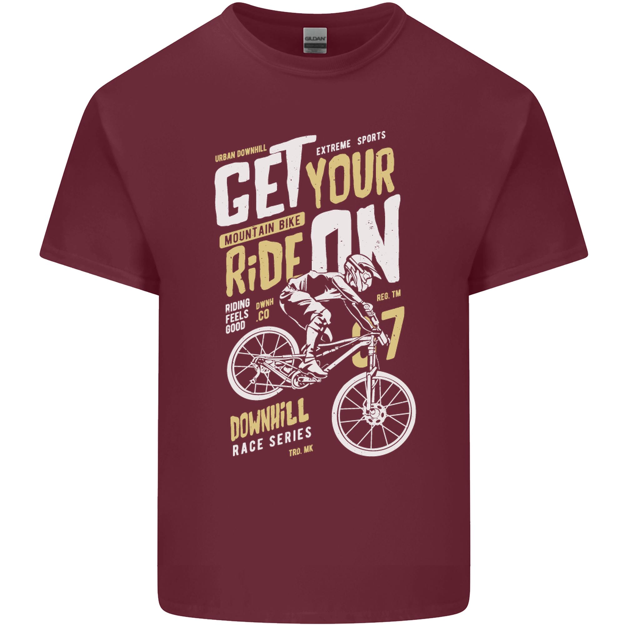 Get Your Ride on Downhill Mountain Biking Unisexs Light Cotton TShirt S