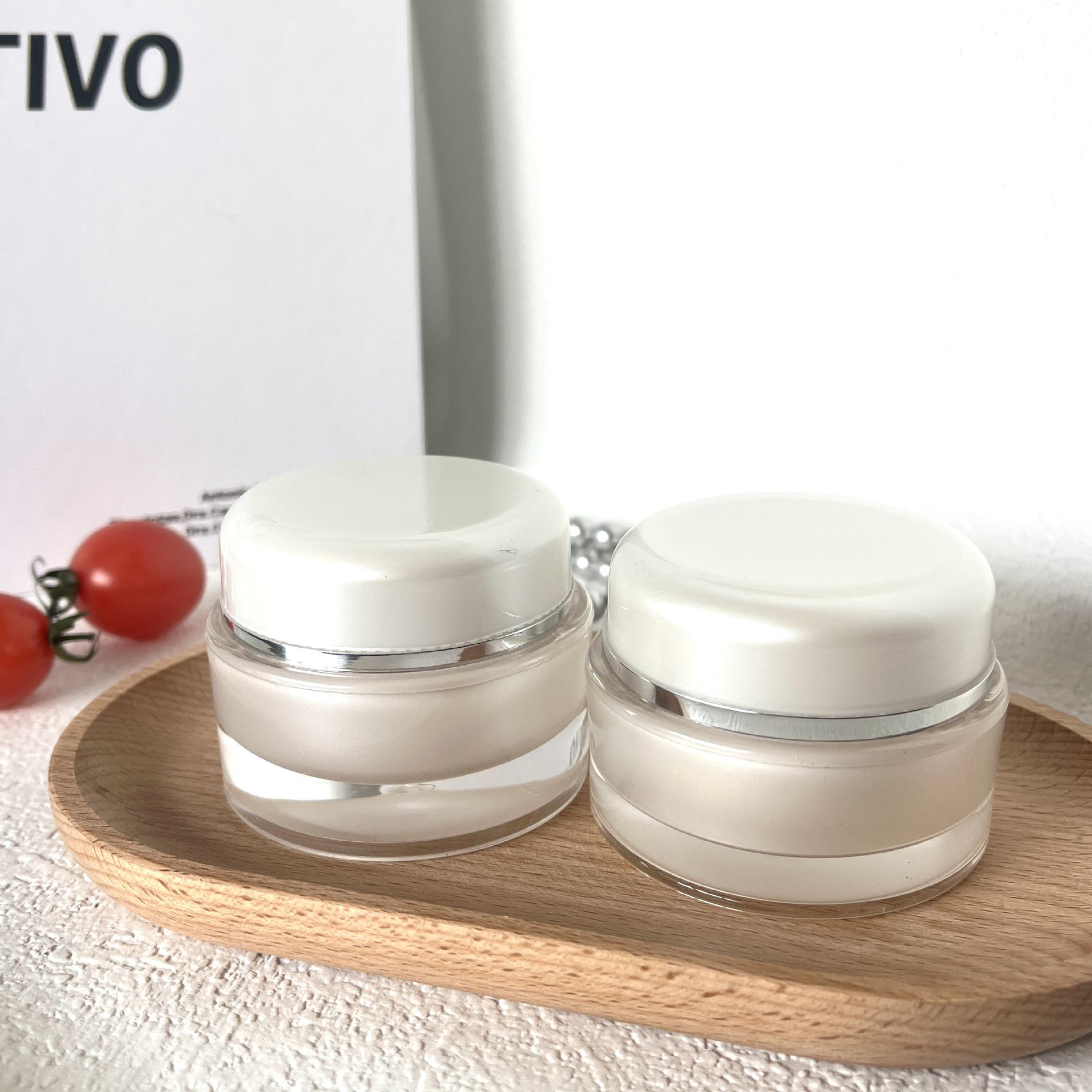 

Best-Selling 15g, 30g, 50g Straight Round Acrylic Face Cream Jar Set - Day & Night Cream Containers 15g Old Round Jar Plastic
