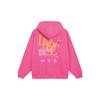 Li-Ning China  Series Solid Color Hooded Pullover With Drawstring Long Sleeve Sweatshirt Unisex Tops Vivid-Pink AWDT239-2