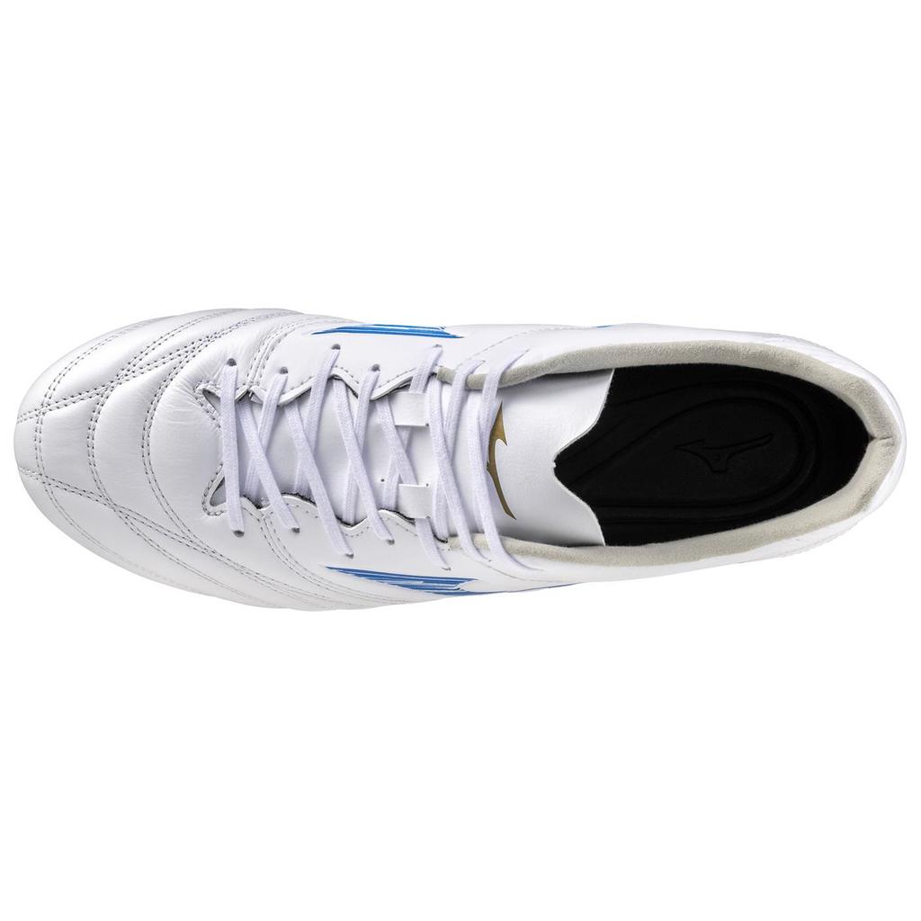 Mizuno Monarcida Neo 3 Sw Comfortable Versatile Non-Slip Durable Soccer Shoes Men sneaker White Blue P1GA242725