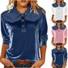 Dames Color Block Casual Mode Pullover Top met Lange Mouwen