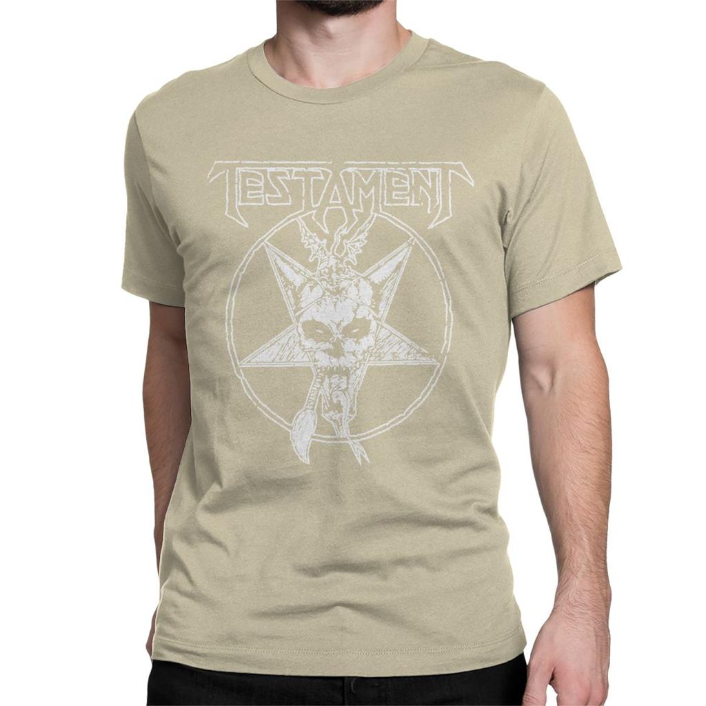 Men Women Metal Music Band Rock T Shirts Testament Pure Cotton Clothes Novelty Short Sleeve Crew Neck Tee Shirt Printed T-Shirts