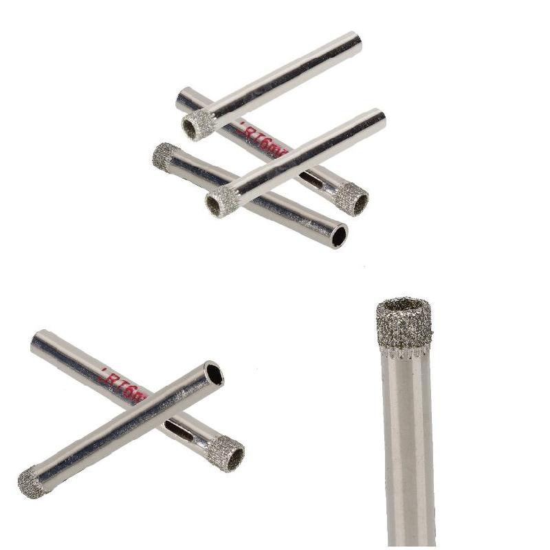 10pcs 6mm Diamond Coated Drill Bit Tile Ceramic Glass Hole Saws Silver Cutter Opener Bits Drill Bit Tool