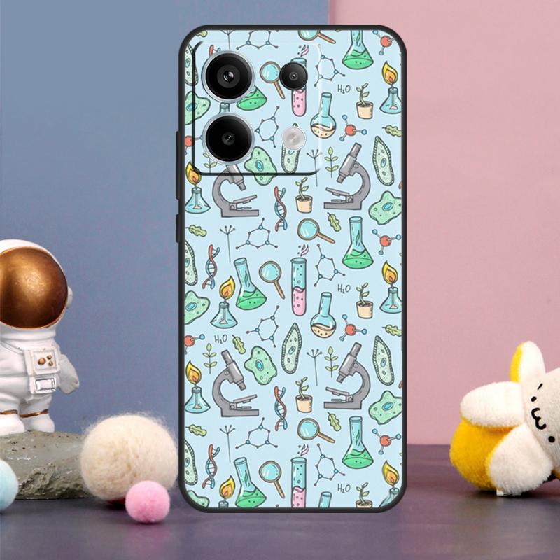 Vintage Chemistry Laboratory Case For Xiaomi Redmi Note 15 Pro Plus 10 11 12 13 14 Pro Redmi 15 15C 14C 10C 12C 13C Cover