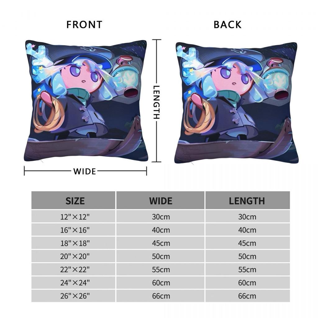 Star Coral Cookie Printed Pillowcase Cushion Cover Cookie Run Kingdom Pillow Covers Y2K Bedroom Decoration Zipper Multiple Sizes