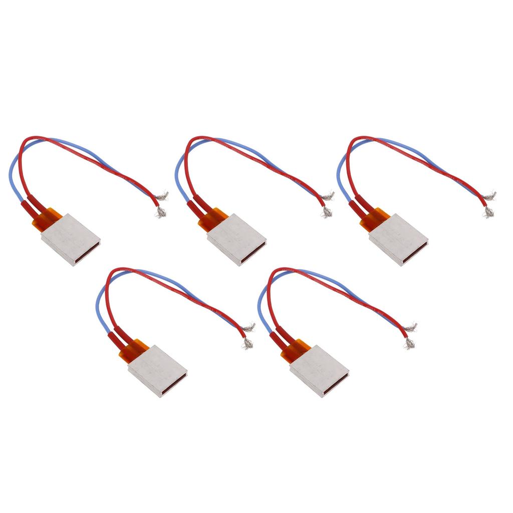 5 st PTC Värmeplatta Konstant Temperatur Snabb Uppvärmning Hög Säkerhet 25x21x5mm 200 celsius Termostatvärmare för