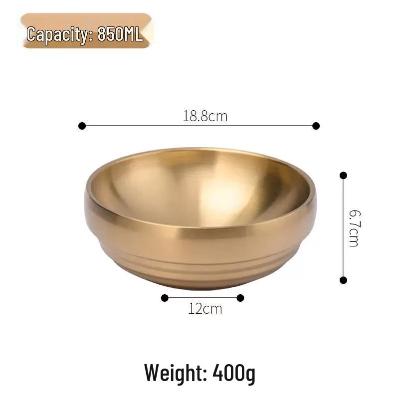 Korean Style Stainless Steel Insulated Noodle Bowl