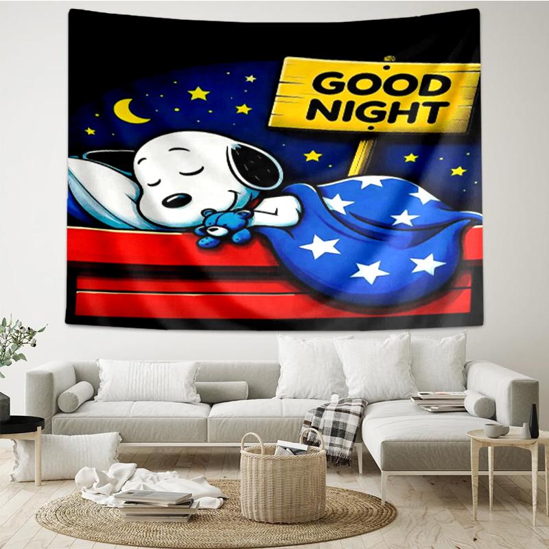 Cute Dog Dreams Under Stars Tapestry Hanging for Bedroom,Livingroom, Playroom,Decor Art Room Wall Tapestry Holiday and Birthday Gifts