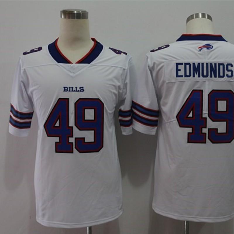 Buffalo Bills NFL Football Jersey 17 Josh Allen 27 Stefon Diggs 14 Isaiah Whitehead Authentic Style Fan Wear