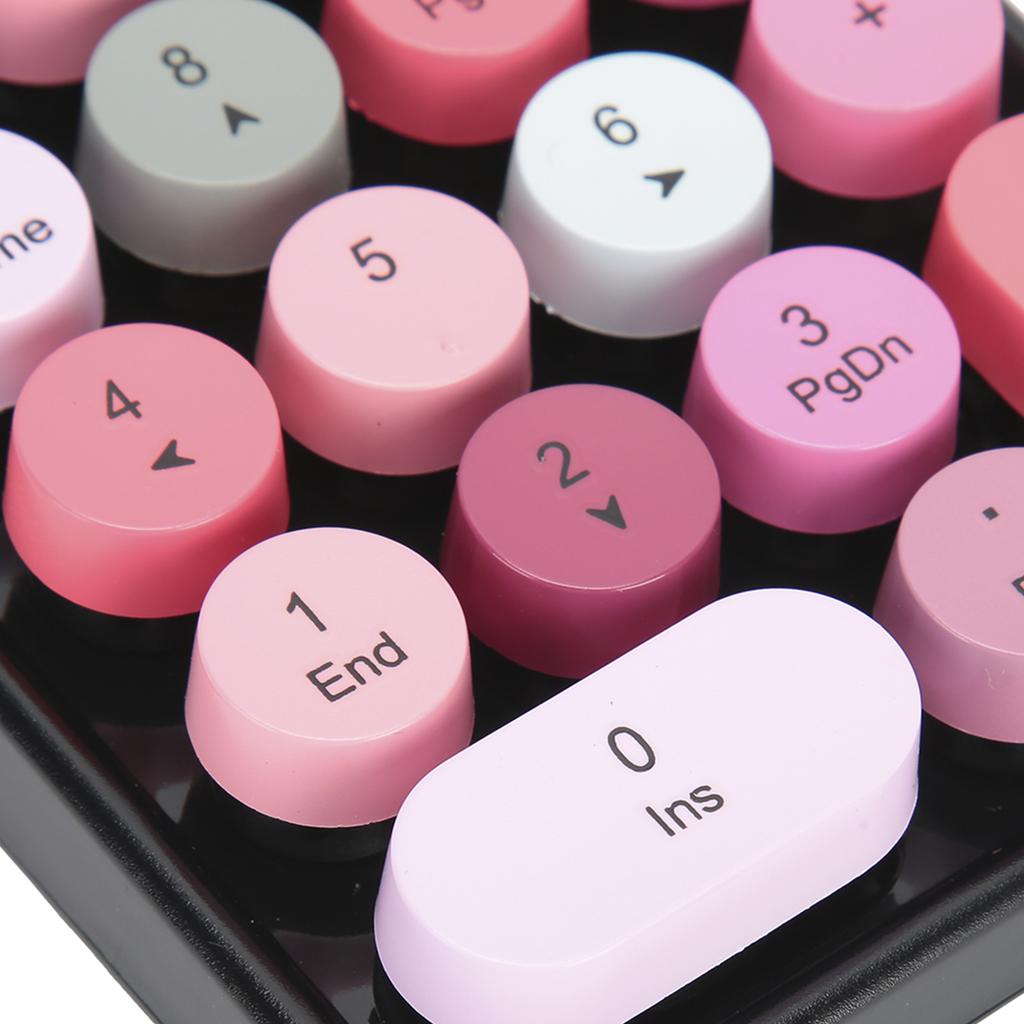 Wireless Numeric Keyboard Chocolate Keycap for Game Direction Switching AK18 2.4G