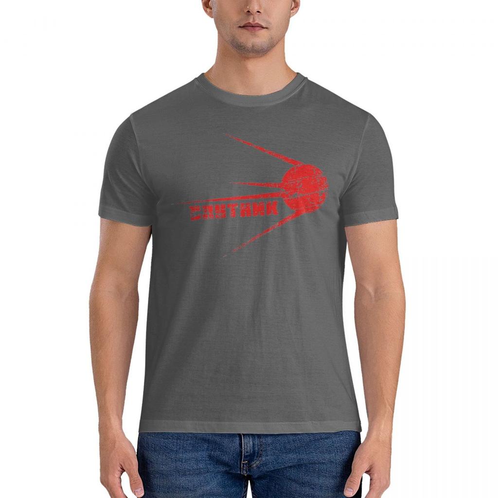 SPUTNIK CCCP Russian T Shirt Beach Y2K Casual T Shirts 100% Cotton Leisure Tee Shirt For Mens Short-Sleeve Design Tees