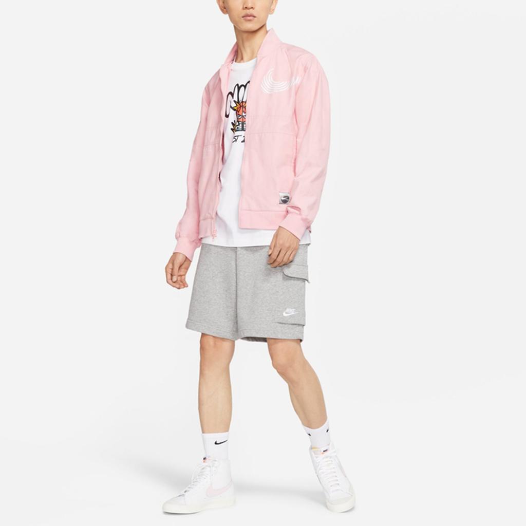 Nike Jackets Men's Pink Baseball Collar Moderate Other DM7900-603