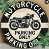Vintage Parking Only Metal Sign for Outdoor Decor Halloween Home Wall Decor Kitchen Bathroom Living Room Bedroom Scratch Resistant