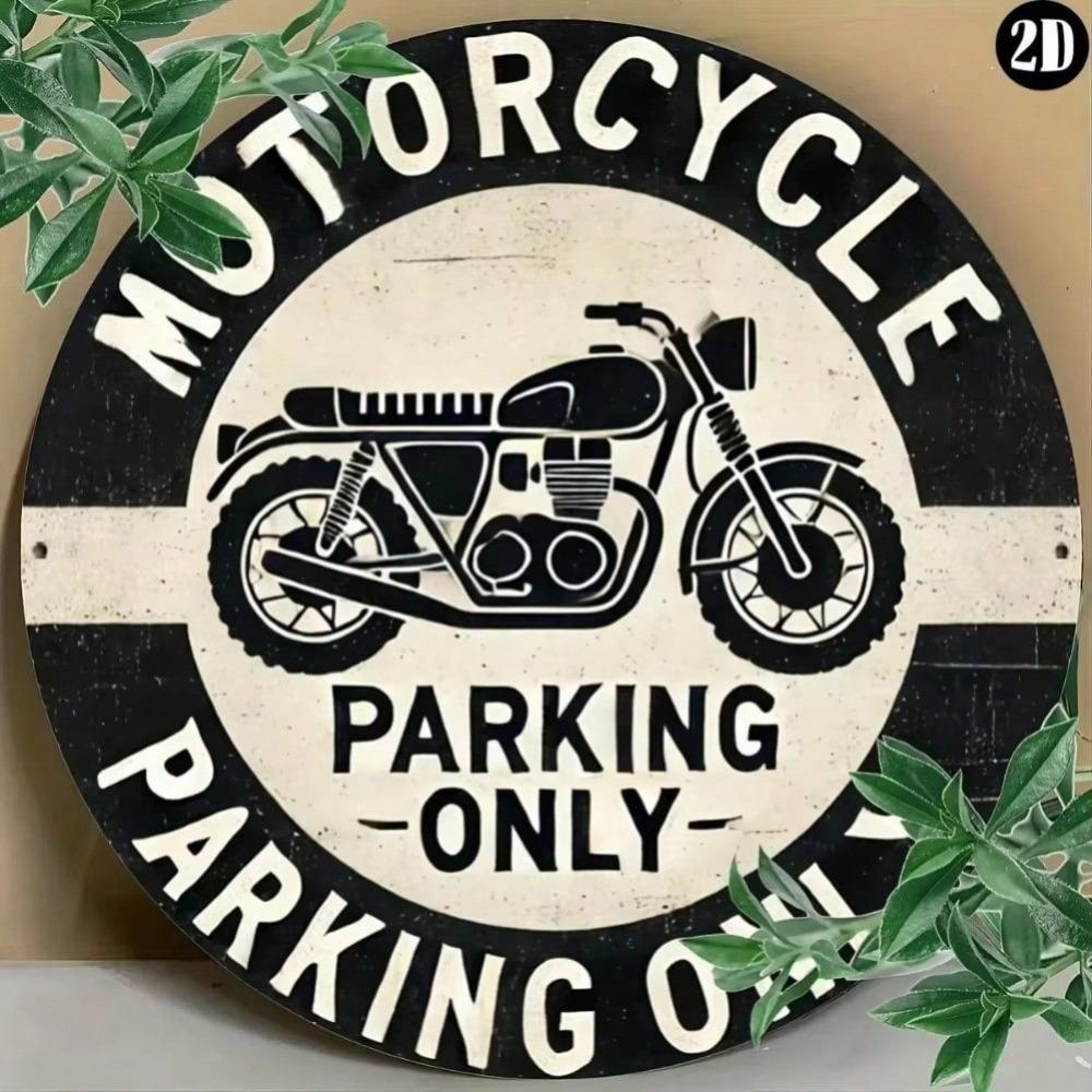 Vintage Parking Only Metal Sign for Outdoor Decor Halloween Home Wall Decor Kitchen Bathroom Living Room Bedroom Scratch Resistant
